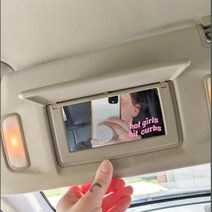 캠핑카대형스티커 차량용스티커 재미 있는 여자 히트 커브 자동차 거울 스티커 데칼 귀여운 견적 자동 차량 비닐 장식, Orange+10cmwidex6cmhigh