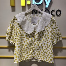엔코코 SH01 플라워 프릴 블라우스 NH2D9BL031YEFF
