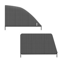 모기장 자동차 2개입 차량 창문 그늘막 여름차박 _ 65489EA, 뒷유리용2P 블랙