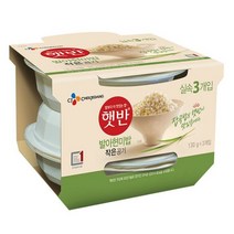 씨제이 작은햇반 발아현미밥 (130G*3입), (130G*3입) 6세트