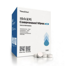 티슈도리 압축미니티슈 300매, 4세트