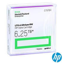 HP총판 C7976A LTO6 6.25TB Ultrium6 GEN6 바코드라벨포함