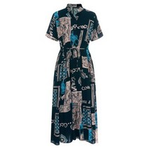 샵앤 [샵앤]프레임 차이나카라 플레어 원피스 CP-WDR-0834