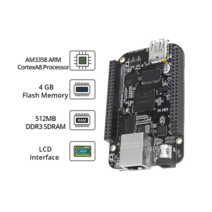 비글본 BB 블랙 임베디드 개발 보드 AM3358 Cortex-A8 512MB DDR3 + 4GB EMMC AI 리눅스 ARM용, 한개옵션0