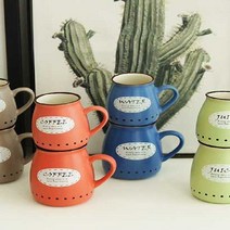 밀키 머그컵 2size 도자기머그잔 우유통머그잔 우유통머그컵 손, 색상:스카이블루소, 단품