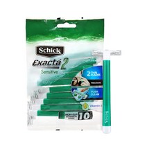 쉬크 이그잭타2 센서티브 일회용 면도기, 1개, 10개입