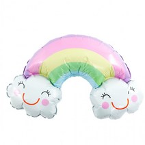 (슈퍼쉐입은박풍선 무지개구름) 파티 호일 장식 소품, 상세페이지 참조, 상세페이지 참조