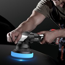 무선 자동차 광택기 듀얼 폴리싱 차량용 폴리셔 패드 왁싱기 세트 전동 충전식 연마기, 기본 세트(배터리 1개)