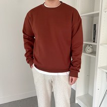 남자 기모 코튼 오버핏 맨투맨 빅사이즈까지(10COLOR)