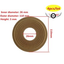 마린보트 악세사리 4 개몫 110mm 26mm 코어 h: 3mm 스피커 댐퍼 스프링 패드 우퍼 서브우퍼 웨이브 파편 diy 스피커 수리 액세서리