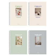 5000 하드커버 스프링 노트 일상풍경 16절 좌철 라인 필기 감성 사진 디자인 대학노트 학용품 선물, 단품