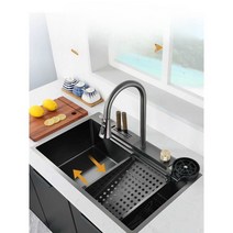 설치형 싱크대 가정용 식당 주방 실용성 싱크대 세트, 나이프홀더형 싱크 기본 구성