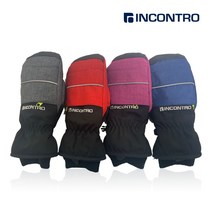 인콘트로 방수 방한 시크릿스키장갑 겨울장갑 수납가능, 보라