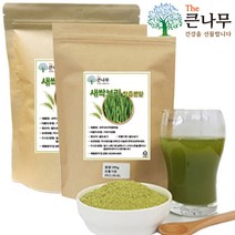 The큰나무 3일특가 새싹보리착즙분말(녹색) 20배 농축 1Kg(500gx2팩) 식약처 인정, 1팩, 500g