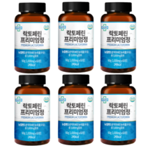 고함량 락토페린 유산균 산양유 초유 단백질 IgG 면역 글루불린 자연방목 프리미엄 락토페린 3000mg 당일발송, 60정x6개, 60정