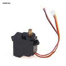 DC 3V-6V 마이크로 미니 M10 모터 박스 12g 금속 스티어링 기어 360 학위 등산용 서보 다섯 와이어 드라이, 한개옵션0
