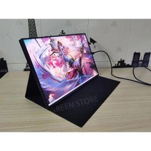 포터블 모니터 휴대용 터치 보조모니터 15.6인치 휴대용모니터 144hz 서브, 15인치, HDMI/2K/60HZ브래킷모델100색영역