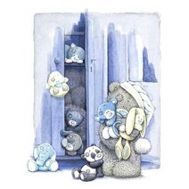 CWYJIN 보석십자수 캔버스 캐릭터 테디베어 DIY 키트 30X30 CM 데코레이션 그리다 선물, 1개