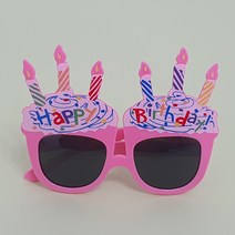 이큐컴퍼니 생일 안경 선글라스, 케익핑크