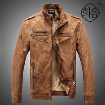 희음모닝 겨울 융모 안감 가죽 재킷 XY8818 M-4XL
