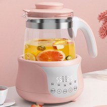 국민분유포트 우유데우기 보온전기포트 커피포트기 스마트티포트, 핑크, 프리미엄