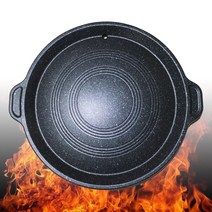 가정용 업소용 기름안튀는불판 돌판삼겹살 곱창불판 소고기불판 미니 대형 원형 불고기판, 1개(사각)