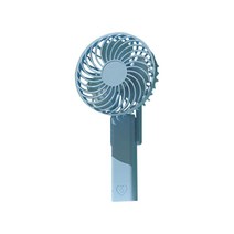 다렌 휴대형 손선풍기 미니USB 탁상형 충전타입 여행용 외출용, 9-12H지속사용가능, 블루
