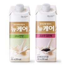 대상웰라이프 뉴케어 구수한맛 5팩 + 고소한검은깨맛 5팩 (총 10팩) / 균형환자영양식 식사대용 환자식사 균형영양, 1세트, 1세트