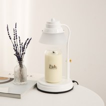 캔들백화점 불면증 심신안정에 도움이되는 에센셜 아로마 리얼 라벤더 캔들/국내산 캔들워머 추가선택, 국내산 화이트워머+리얼라벤더캔들 세트