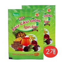 베트남 한천 파우더 BOT RAU CAU GION 아가 파우더 2개, 25g*2개