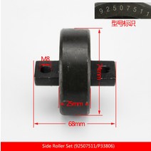 지게차타이어Tailifu-사이드 롤러 세트 1-4.5T 지게차 액세서리 도어 프레임 베어링 휠 리프팅 옆으로 스, 한개옵션0, 1개