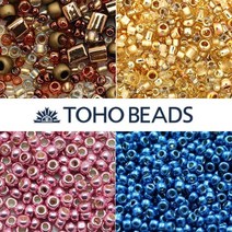 TOHO 토호비즈 MIX / 메탈 시드비즈공예재료 구슬반지팔찌 마스크줄 악세사리 만들기, 메탈릭 (Metalic), 1. 차콜 (Hematite)