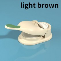 제빵반죽기 2 In 1 만두 메이커 금형 프레스 기계 국수 메이커 주방 손 만들기 도구, light brown