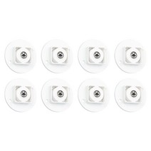 8pcs 쉬운 설치 ABS 자기 접착제 캐스터 홈 오피스 중장비 360 학위 액세서리 노동 절약 회전 휠 상자 가구, 한개옵션0