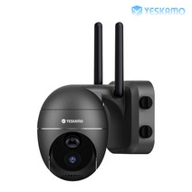 [국내배송]YESKAMO 예스카모 300만화소 실내외용 태양광패널 배터리형 무선 CCTV 카메라, KR-ZS-GX1S-Hei(단품)