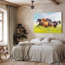 출세운 팔마도 칠마도 행운을부르는 말그림 사장님 회장님 캔버스 액자, 10.길운 삼마도