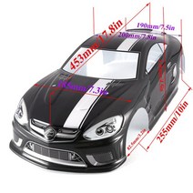 1/10 RC 자동차 쉘 페인트 바디 195/190mm 너비 PVC 커버 110 레이싱 드리프트 투어링 Hsp Yokomo Hpi ZD TAMIYA, [01] A