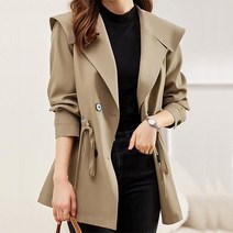 패션시그널 와이드 카라 트렌치 하프코트 시즌오프