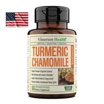 미국 Vimerson Health Tumeric Chamomile 튜메릭 추출물 60캡슐 비머슨헬스 차모마일 국화가 아피제닌 직구