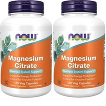 나우푸드 마그네슘 시트레이트 베지 캡슐, 120정, 2개