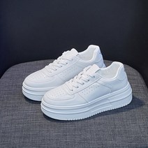 화이트 여성용 운동화 스니커즈 키높ㅇ