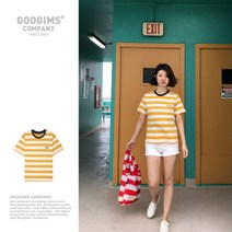 [구김스(GOOGIMS)] 구김스 0732_WYE 스트라이프 반팔티셔츠 (G18MMRT31