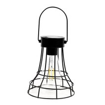 QDY 안뜰 뒤뜰을 위해 장식적인 텅스텐 전구를 가진 랜턴 옥외 거는, 철, 스타일 4 12