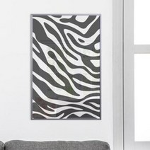 [바보사랑] 지브라_중형메탈액자, 프레임/타입:그레이/3타입