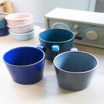 남친선물 빈티지 도자기머그컵 라떼잔 신혼주방 카페컵 버블티컵 아딸라, 그레이