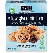 Fifty50 Foods 저탄수화물 저혈당 고과당 옥수수 시럽 없음 초콜릿 칩 쿠키 7온스 6개 팩