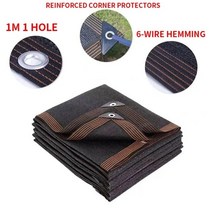 차량용 어닝 그늘막 두꺼운 12 핀 90% 음영 비율 자외선 방지 HDPE 검은 색 그물 야외 퍼걸러 자동차 차고, 01 black_07 3x5m