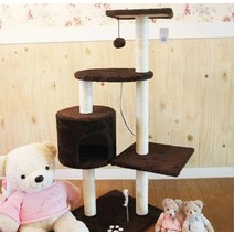 흔들림 최소화 DIY 고양이 캣타워 반려묘놀이터 고양이집 캣폴 운동