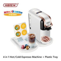 HiBREW-4 인 1 다중 캡슐 19 바 커피 머신 카페테라 온/콜드 돌체구스토 밀크 & 넥프레소 캡슐 ESE 포드 그라운드 H2A, H2A WH Tray_CHINA | EU