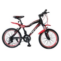 [지멘스 자전거] 시마노EN 알루미늄프레임 MTB 자전거 원터치변속21단 기계식디스크, 170cm, 베트24인치_블랙/레드(조립완료)